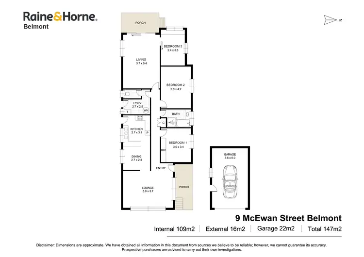 Floorplan of Homely house listing, 9 McEwan Street, Belmont South NSW 2280