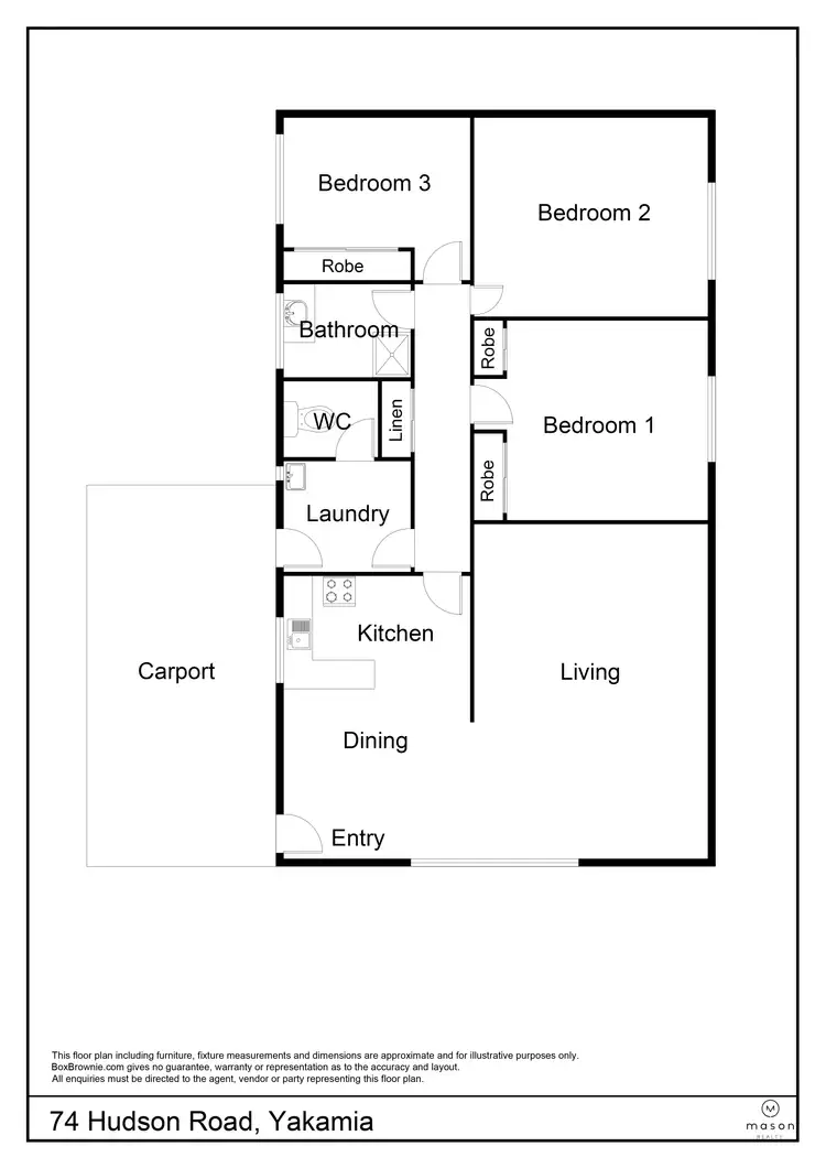Floorplan of Homely house listing, 74 Hudson Road, Yakamia WA 6330