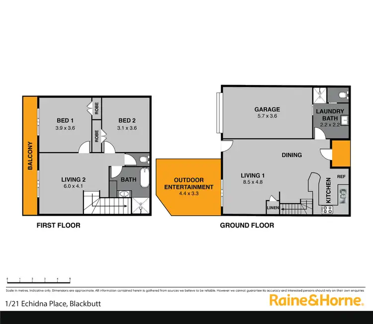 Floorplan of Homely house listing, 1/21 Echidna Place, Blackbutt NSW 2529