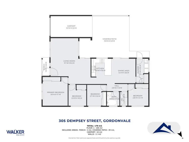 Floorplan of Homely house listing, 305 Dempsey Street, Gordonvale QLD 4865