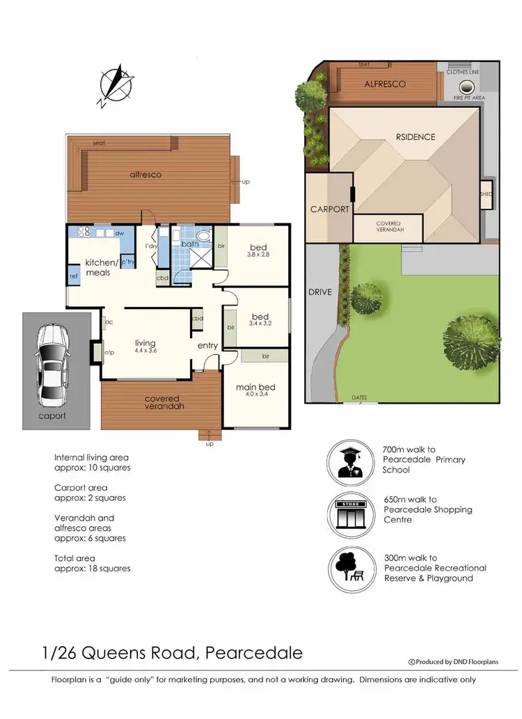 Floorplan of Homely house listing, 1/26 Queens Road, Pearcedale VIC 3912
