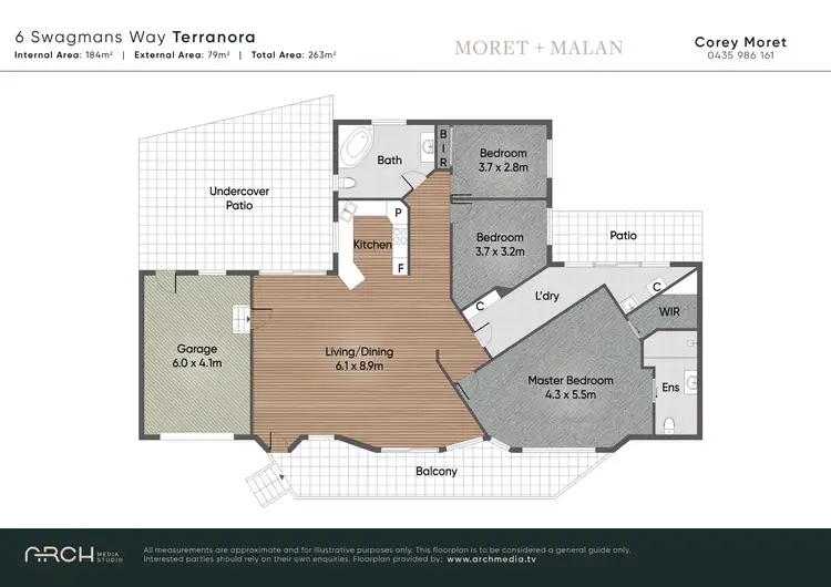 Floorplan of Homely house listing, 6 Swagmans Way, Terranora NSW 2486