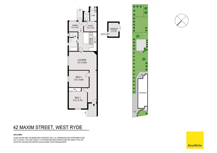 Floorplan of Homely house listing, 42 Maxim Street, West Ryde NSW 2114