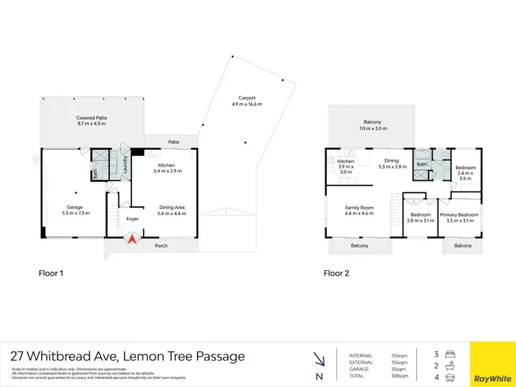 Floorplan of Homely house listing, 27 Whitbread Drive, Lemon Tree Passage NSW 2319