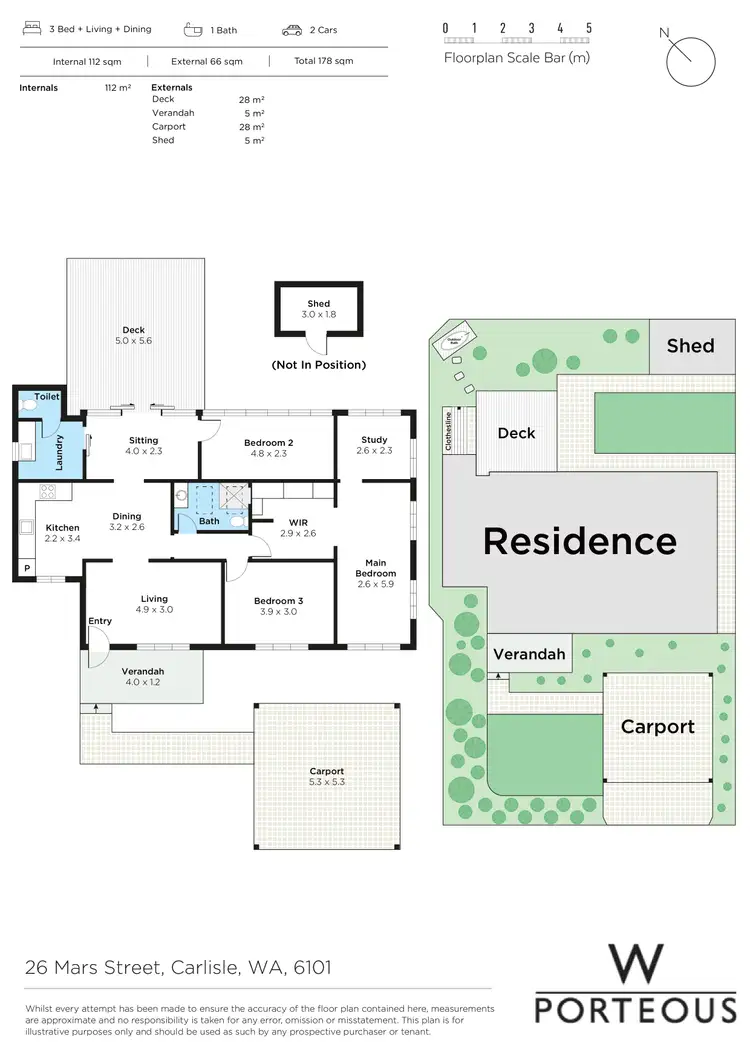 Floorplan of Homely house listing, 26 Mars Street, Carlisle WA 6101