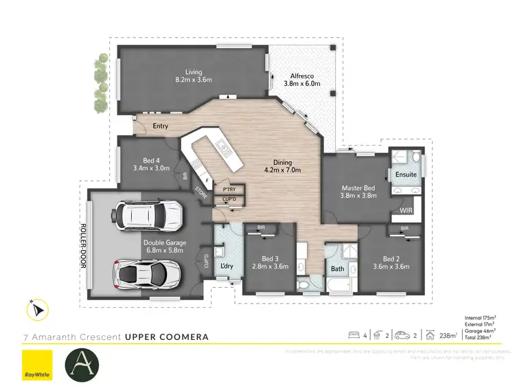 Floorplan of Homely house listing, 7 Amaranth Crescent, Upper Coomera QLD 4209