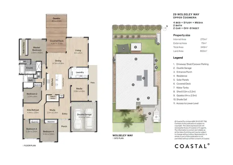 Floorplan of Homely house listing, 29 Wolseley Way, Upper Coomera QLD 4209