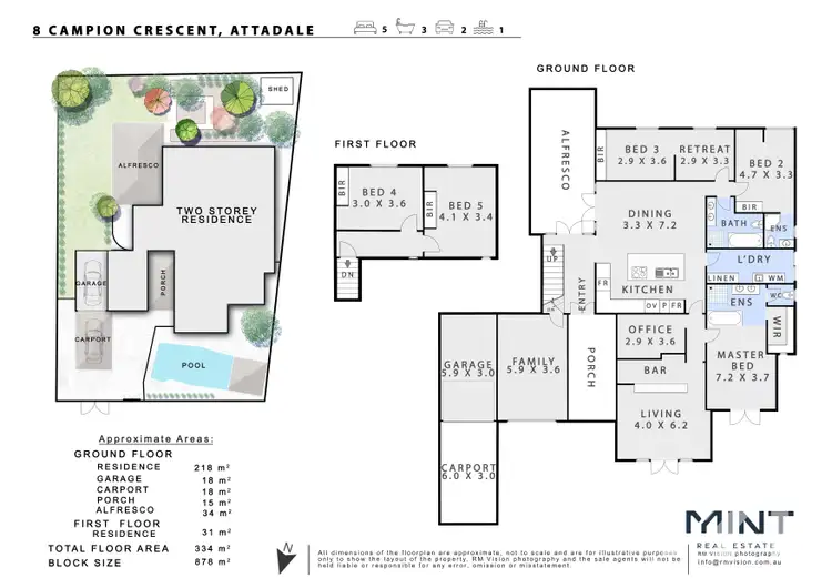 Floorplan of Homely house listing, 8 Campion Crescent, Attadale WA 6156