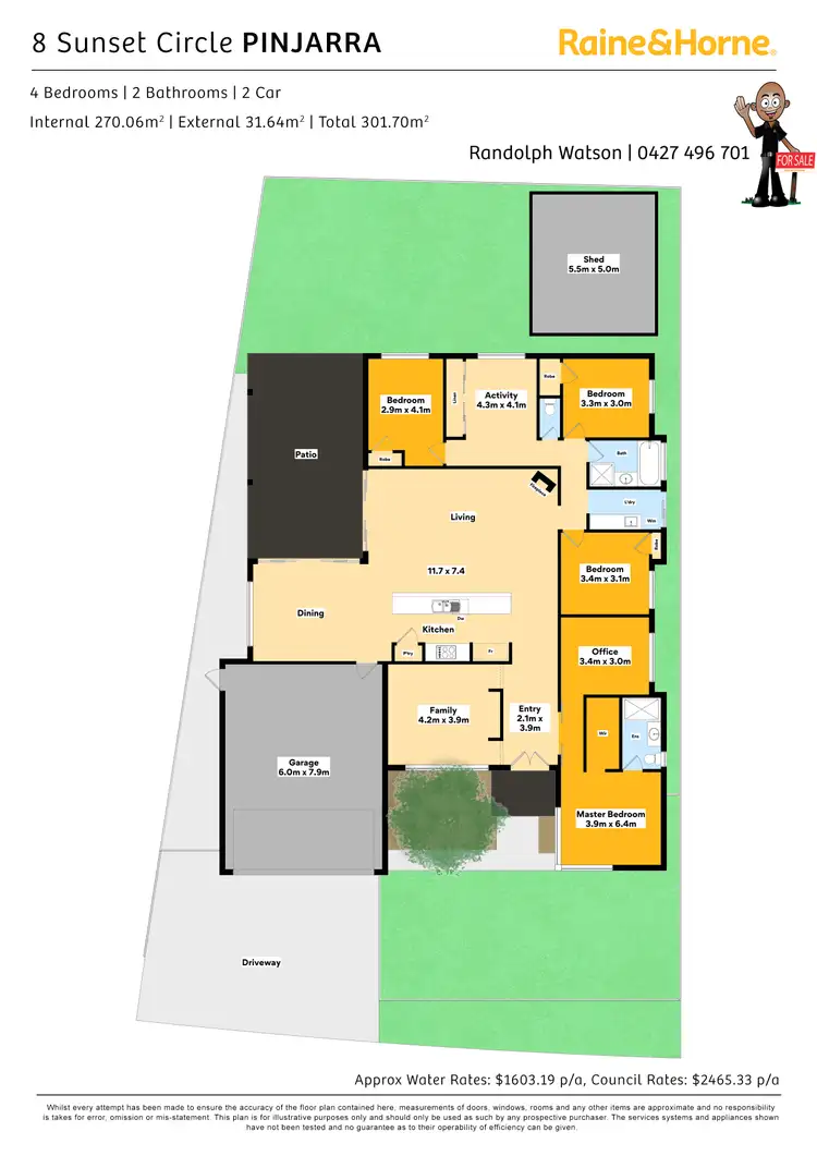 Floorplan of Homely house listing, 8 Sunset Circle, Pinjarra WA 6208