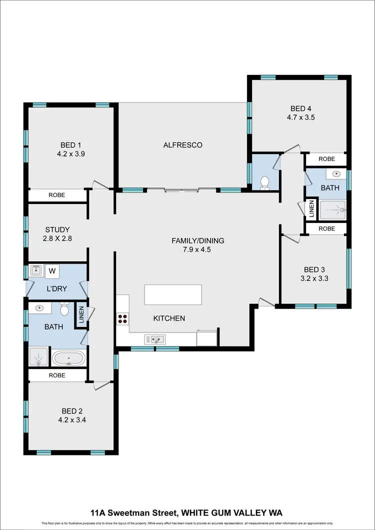 Floorplan of Homely house listing, 11A Sweetman Street, White Gum Valley WA 6162