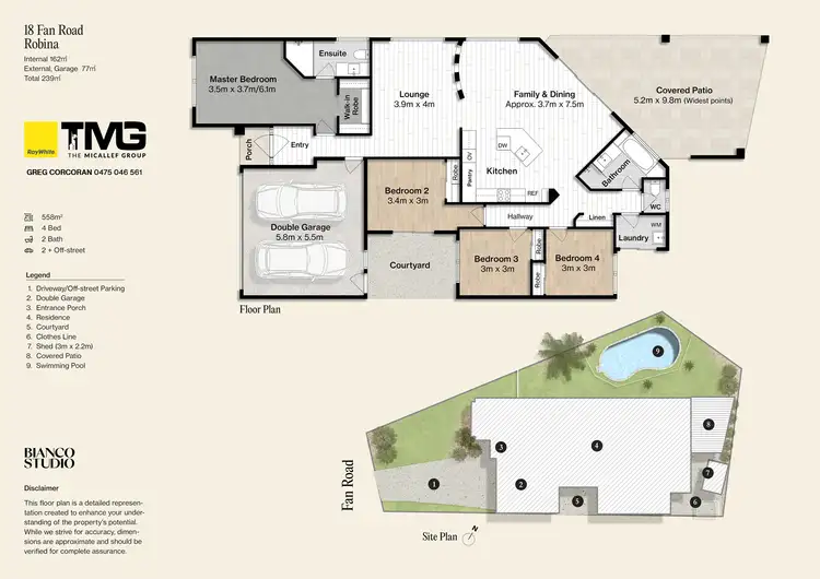 Floorplan of Homely house listing, 18 Fan Road, Robina QLD 4226
