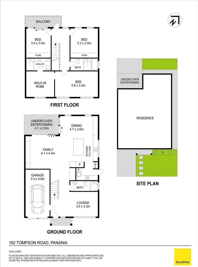 Floorplan of Homely semi-detached listing, 162 Tompson Road, Panania NSW 2213
