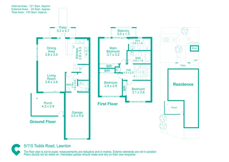 Floorplan of Homely townhouse listing, 5/115 Todds Road, Lawnton QLD 4501