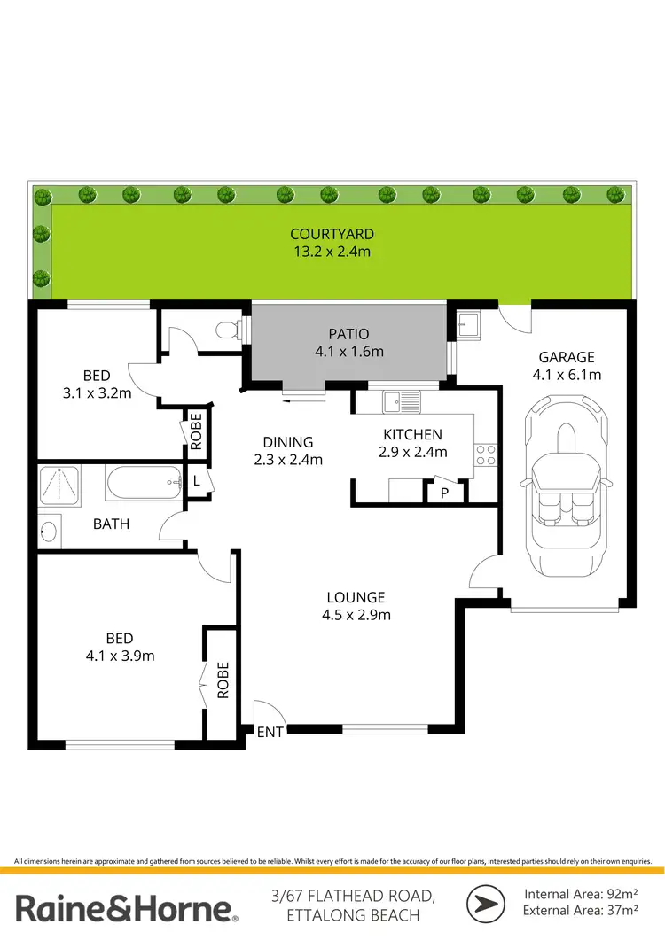 Floorplan of Homely villa listing, 3/67 Flathead Road, Ettalong Beach NSW 2257
