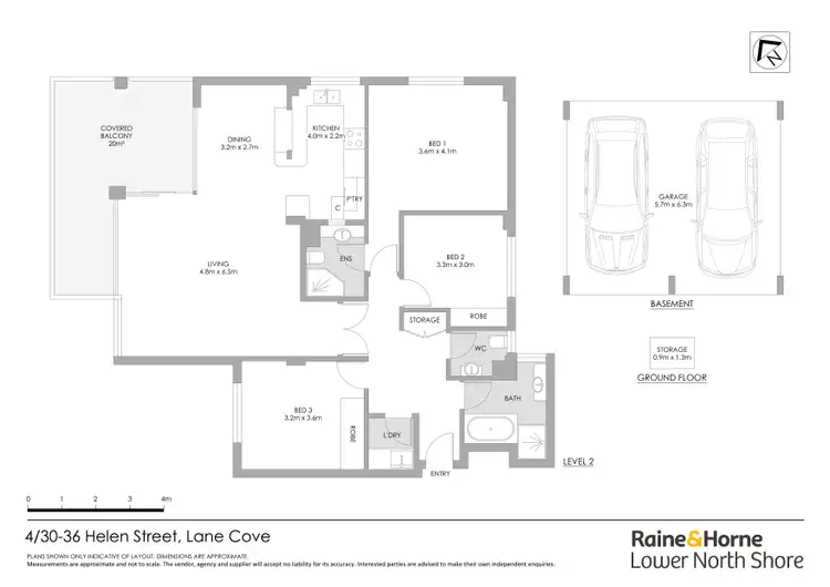Floorplan of Homely apartment listing, 4/30-36 Helen Street, Lane Cove NSW 2066