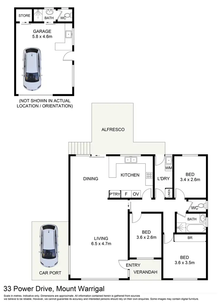 Floorplan of Homely house listing, 33 Power Drive, Mount Warrigal NSW 2528