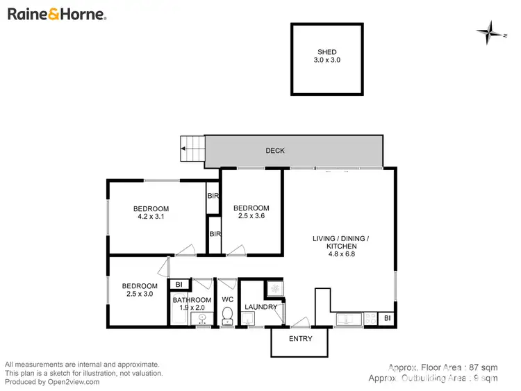 Floorplan of Homely house listing, 56 Penna Road, Midway Point TAS 7171