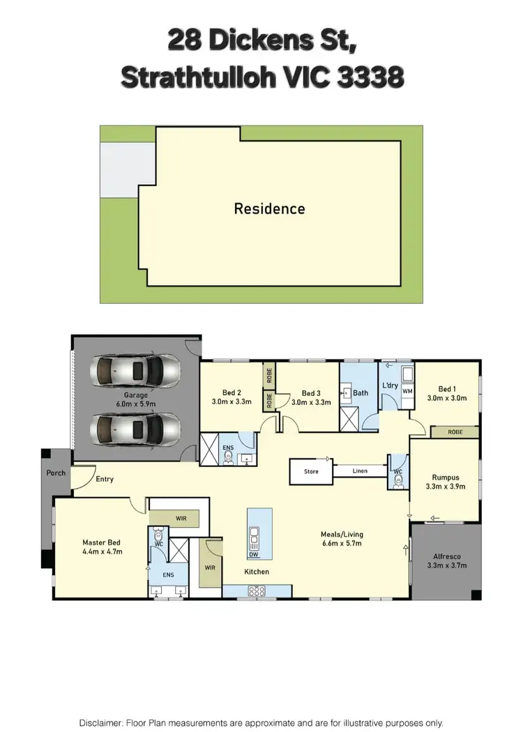 Floorplan of Homely house listing, 28 Dickens Street, Strathtulloh VIC 3338