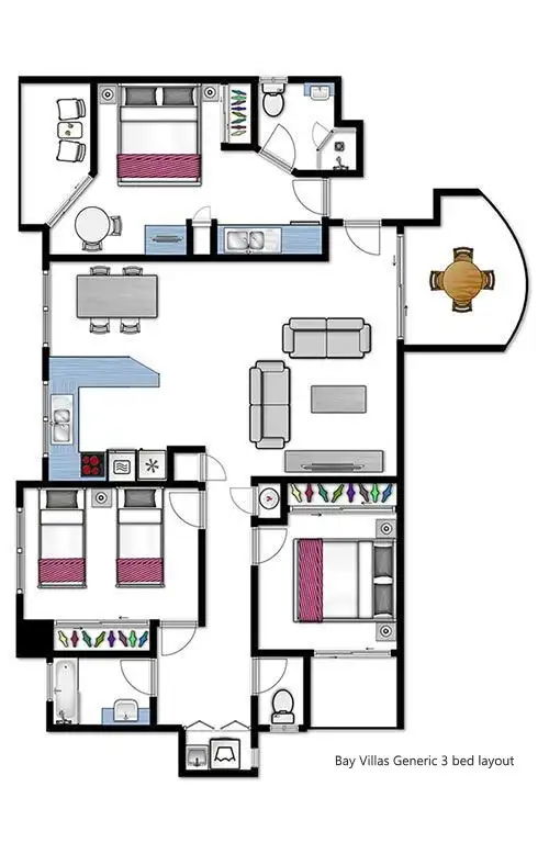 Floorplan of Homely unit listing, 31/51-53 Davidson Street (BAY VILLAS), Port Douglas QLD 4877
