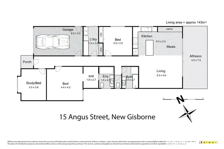 Floorplan of Homely house listing, 15 & 17 Angus Way, New Gisborne VIC 3438