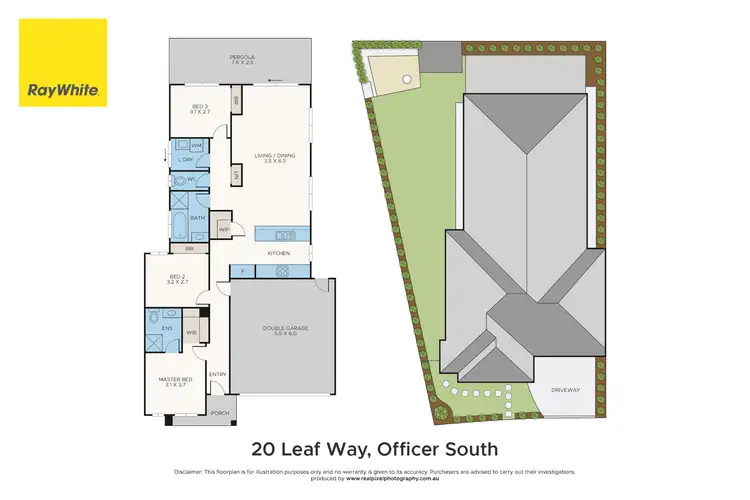 Floorplan of Homely house listing, 20 Leaf Way, Officer VIC 3809