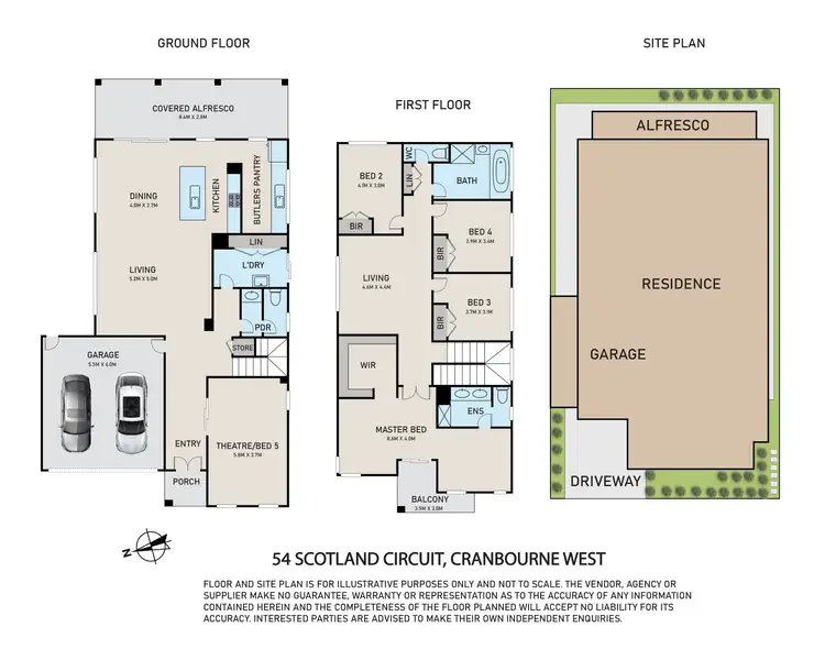 Floorplan of Homely house listing, 54 Scotland Circuit, Cranbourne West VIC 3977