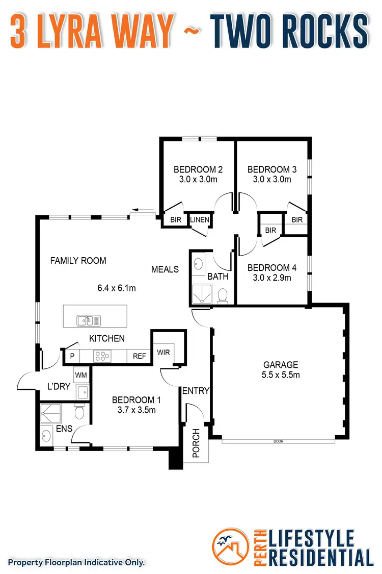Floorplan of Homely house listing, 3 Lyra Way, Two Rocks WA 6037