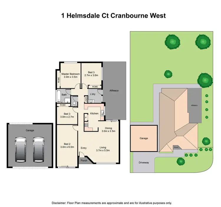 Floorplan of Homely house listing, 1 Helmsdale Court, Cranbourne West VIC 3977