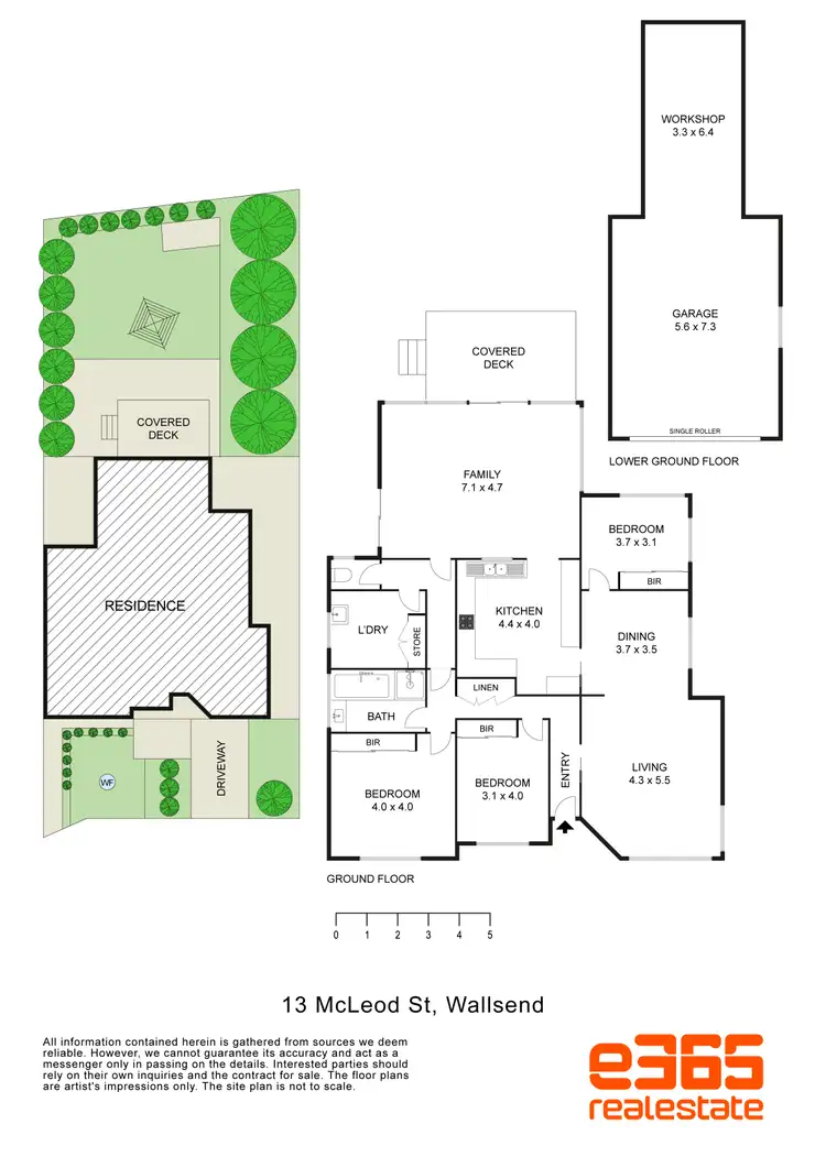 Floorplan of Homely house listing, 13 McLeod Street, Wallsend NSW 2287