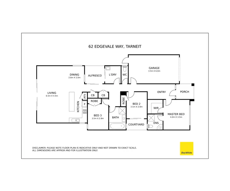 Floorplan of Homely house listing, 62 Edgevale Way, Tarneit VIC 3029