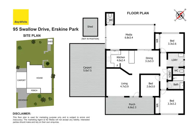 Floorplan of Homely house listing, 95 Swallow Drive, Erskine Park NSW 2759