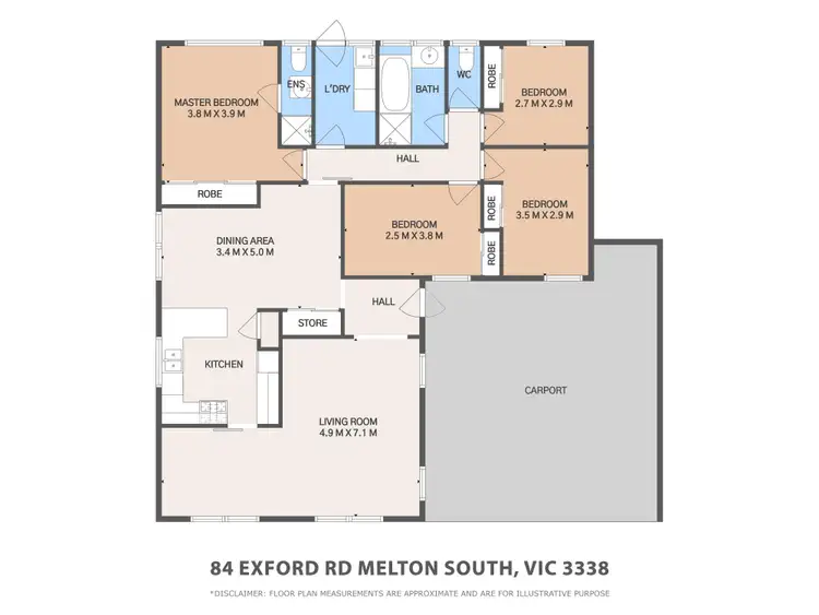 Floorplan of Homely house listing, 84 Exford Road, Melton South VIC 3338