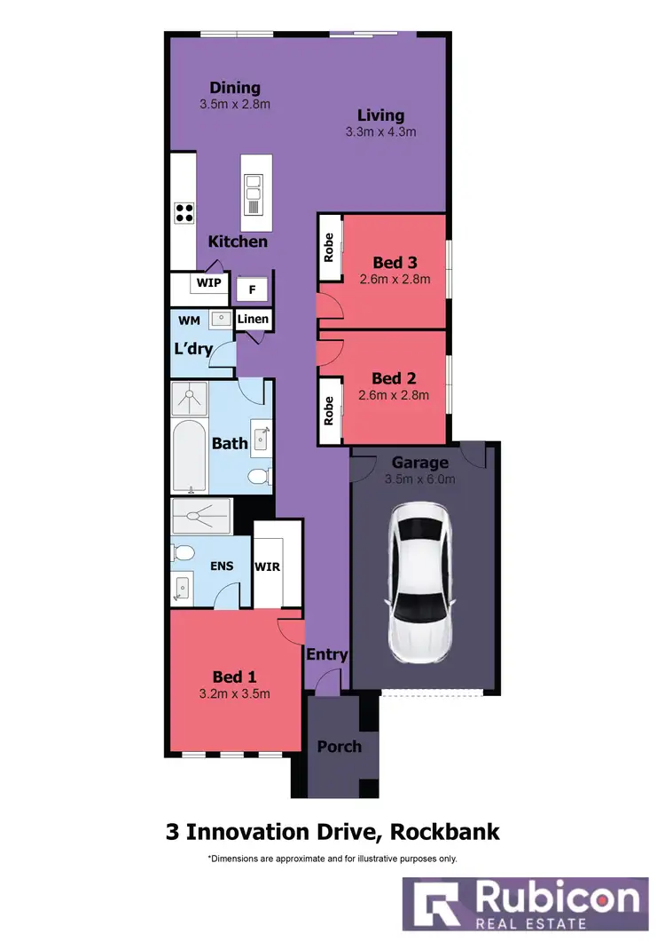 Floorplan of Homely house listing, 3 Innovation Avenue, Rockbank VIC 3335
