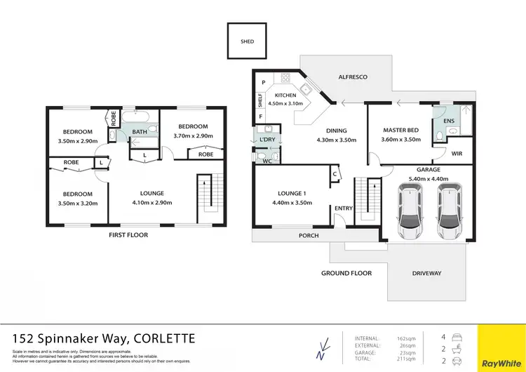 Floorplan of Homely house listing, 152 Spinnaker Way, Corlette NSW 2315