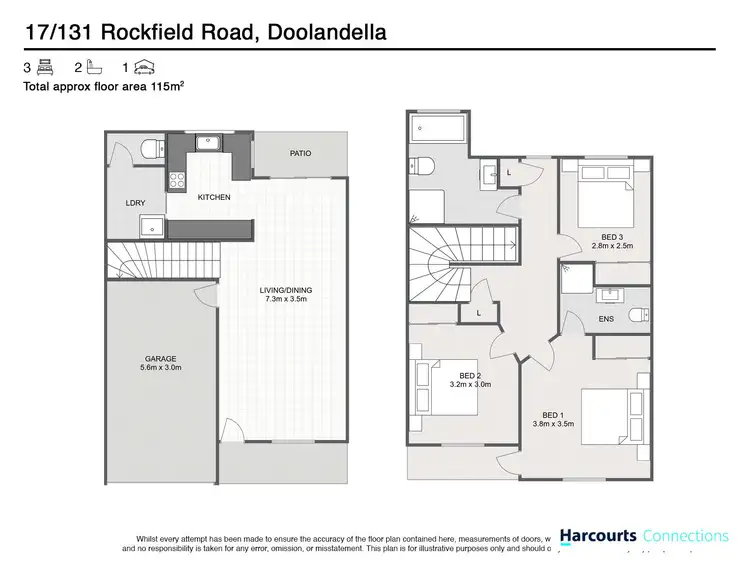 Floorplan of Homely townhouse listing, 17/131 Rockfield Road, Doolandella QLD 4077