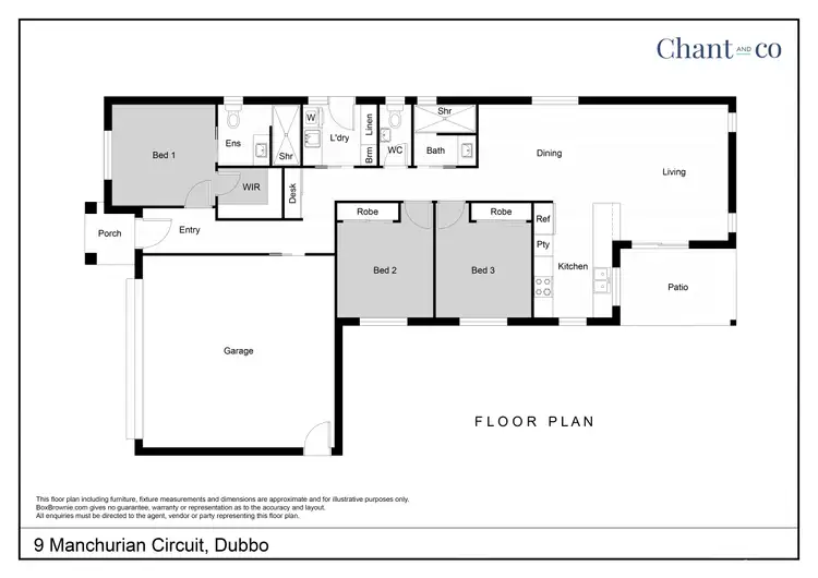 Floorplan of Homely house listing, 9 Manchurian Circuit, Dubbo NSW 2830