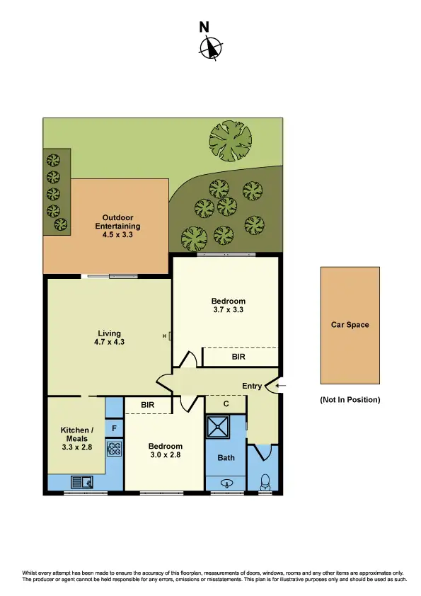 Floorplan of Homely apartment listing, 2/77 Dover Road, Williamstown VIC 3016