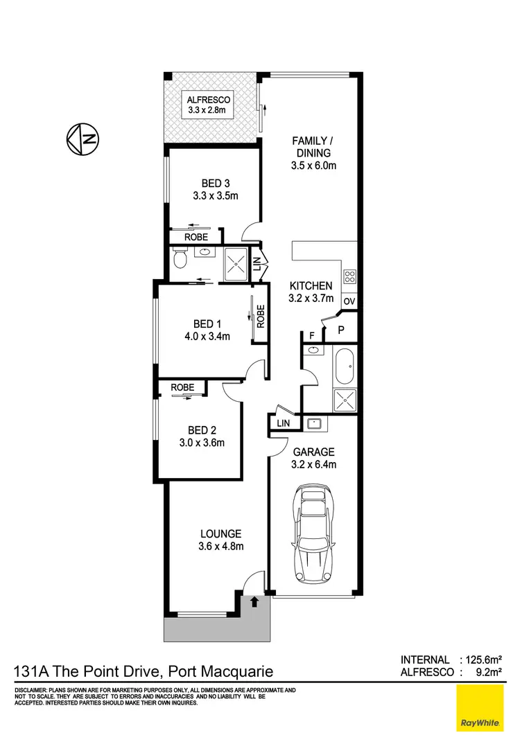 Floorplan of Homely unit listing, 131A The Point Drive, Port Macquarie NSW 2444