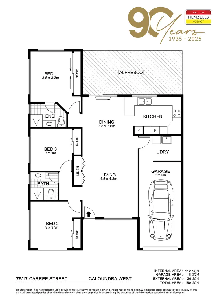 Floorplan of Homely retirement listing, 75/17 Carree Street, Caloundra West QLD 4551