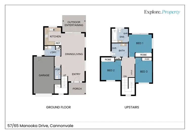 Floorplan of Homely townhouse listing, 57/65 Manooka Drive, Cannonvale QLD 4802