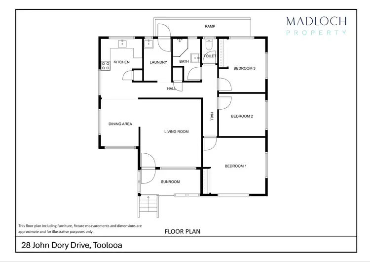 Floorplan of Homely house listing, 28 John Dory Drive, Toolooa QLD 4680