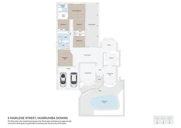Floorplan of Homely house listing, 5 Marlene Street, Murrumba Downs QLD 4503