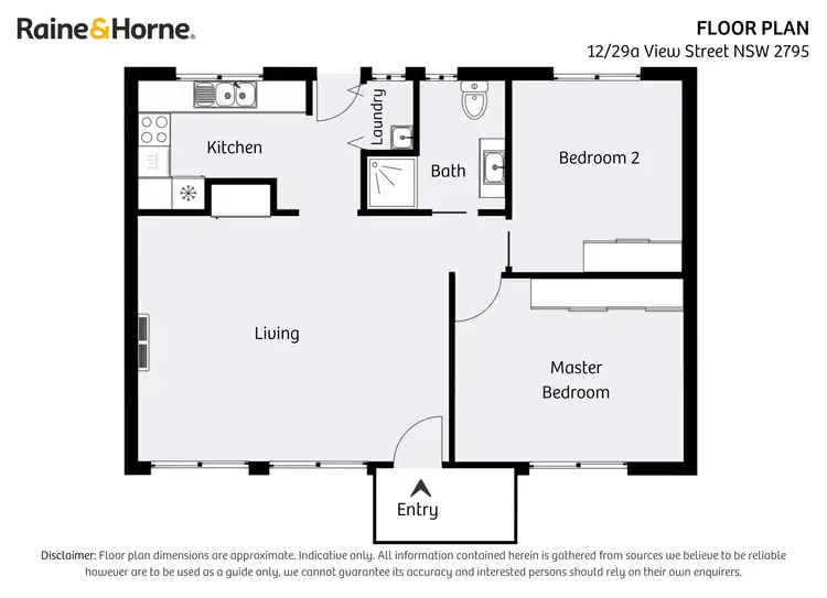 Floorplan of Homely house listing, 12/29a View Street, Kelso NSW 2795
