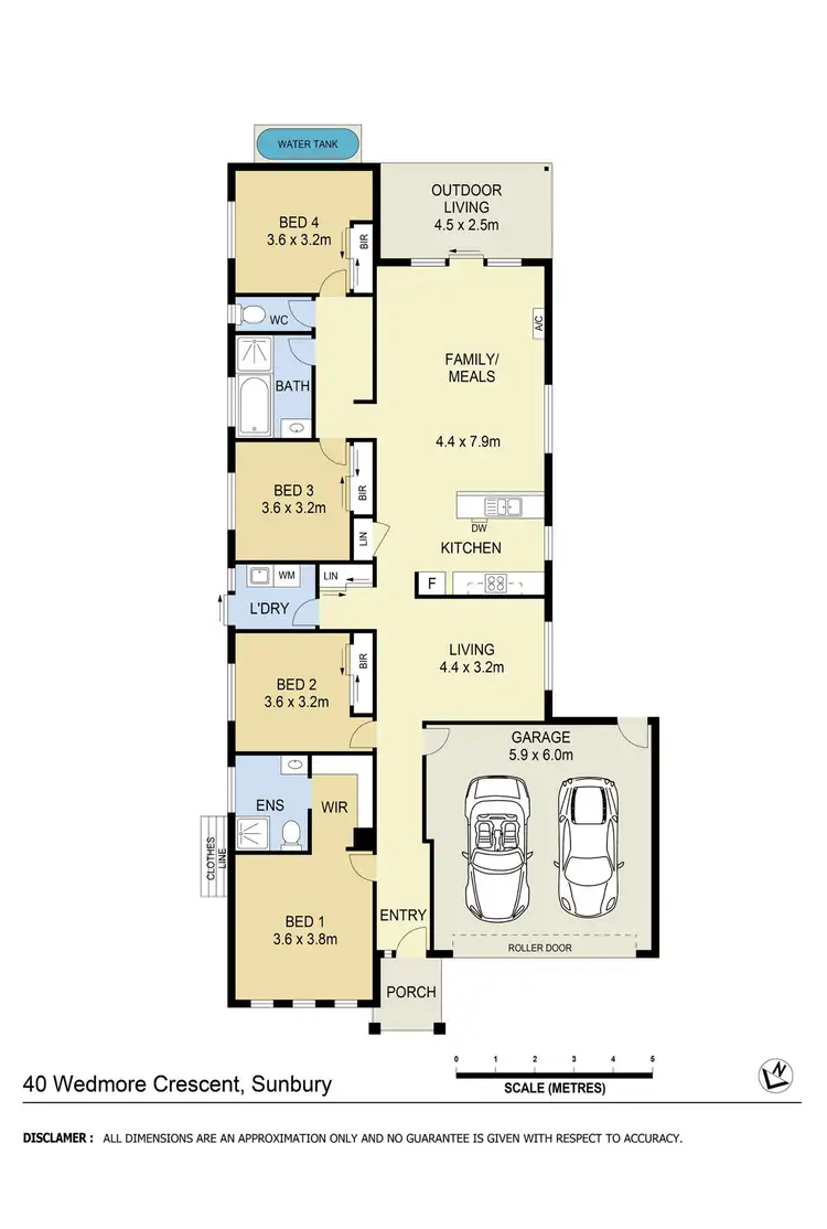 Floorplan of Homely house listing, 40 Wedmore Crescent, Sunbury VIC 3429