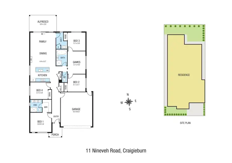 Floorplan of Homely house listing, 11 Nineveh Road, Craigieburn VIC 3064