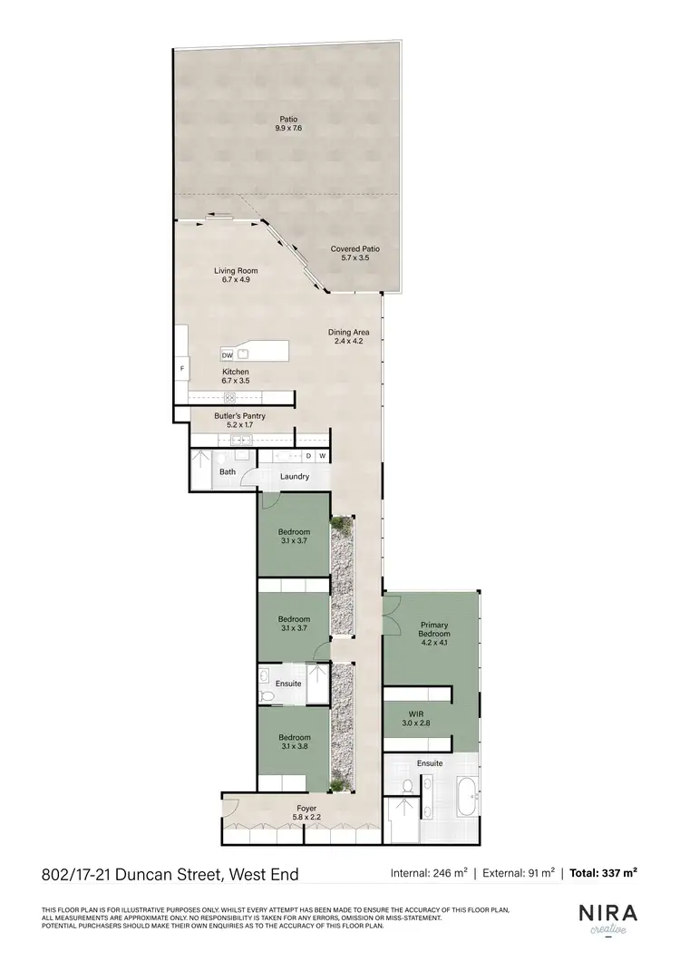 Floorplan of Homely unit listing, 802/17-21 Duncan Street, West End QLD 4101
