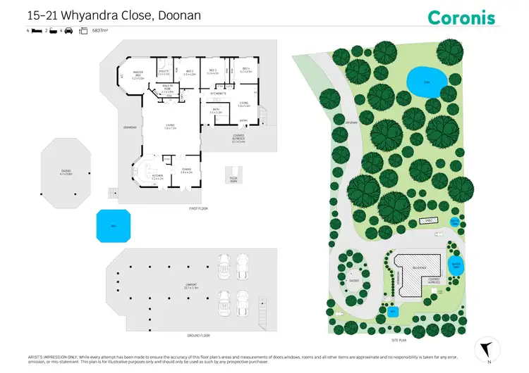 Floorplan of Homely house listing, 15-21 Whyandra Close, Doonan QLD 4562