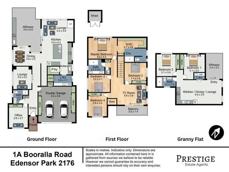 Floorplan of Homely house listing, 1A & 1/1A Booralla Road, Edensor Park NSW 2176