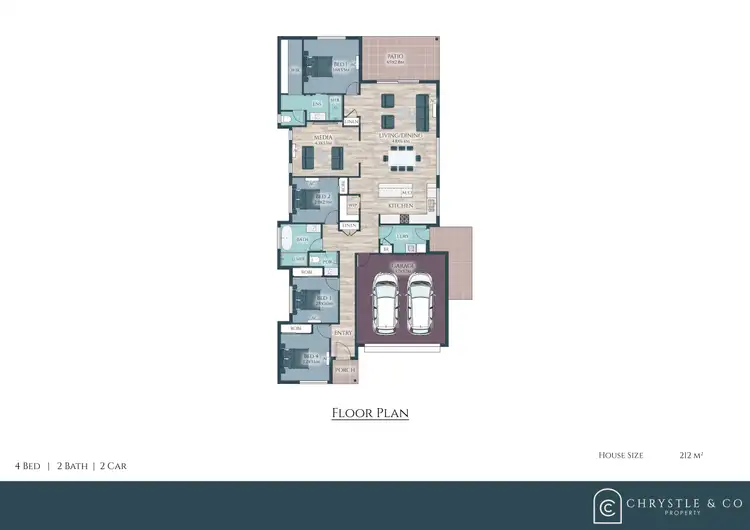 Floorplan of Homely house listing, 11 Hann Close, Rural View QLD 4740
