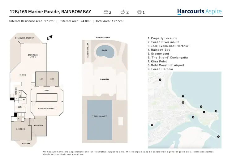 Floorplan of Homely apartment listing, 12B/166 Marine Parade, Rainbow Bay QLD 4225